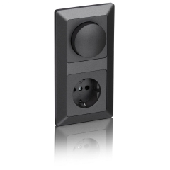 B-Ware Milos Steckdosen + Dimmer Set antrazit X